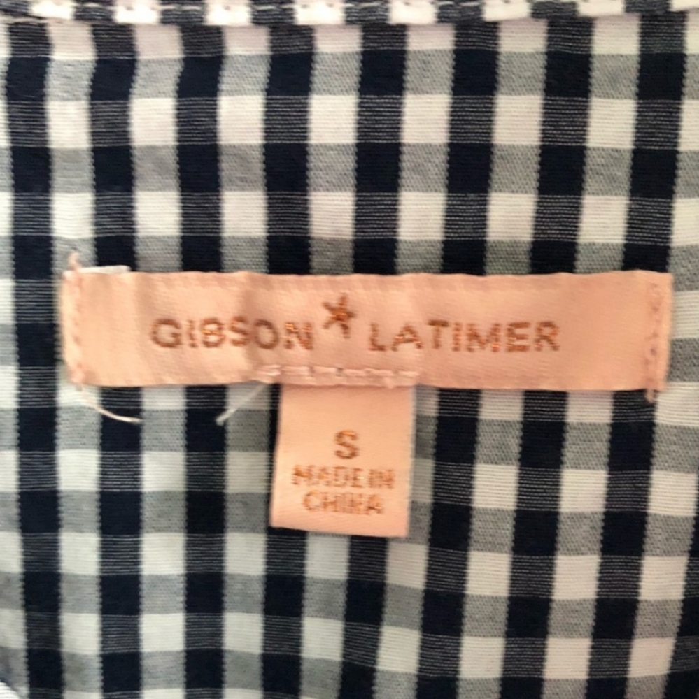 Gibson Latimer Embroidered Blouse Sz S - Picture 6 of 7